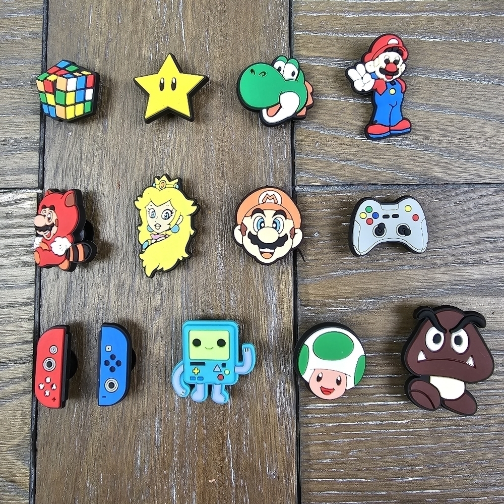 Mario Croc Charms Bundle of 13